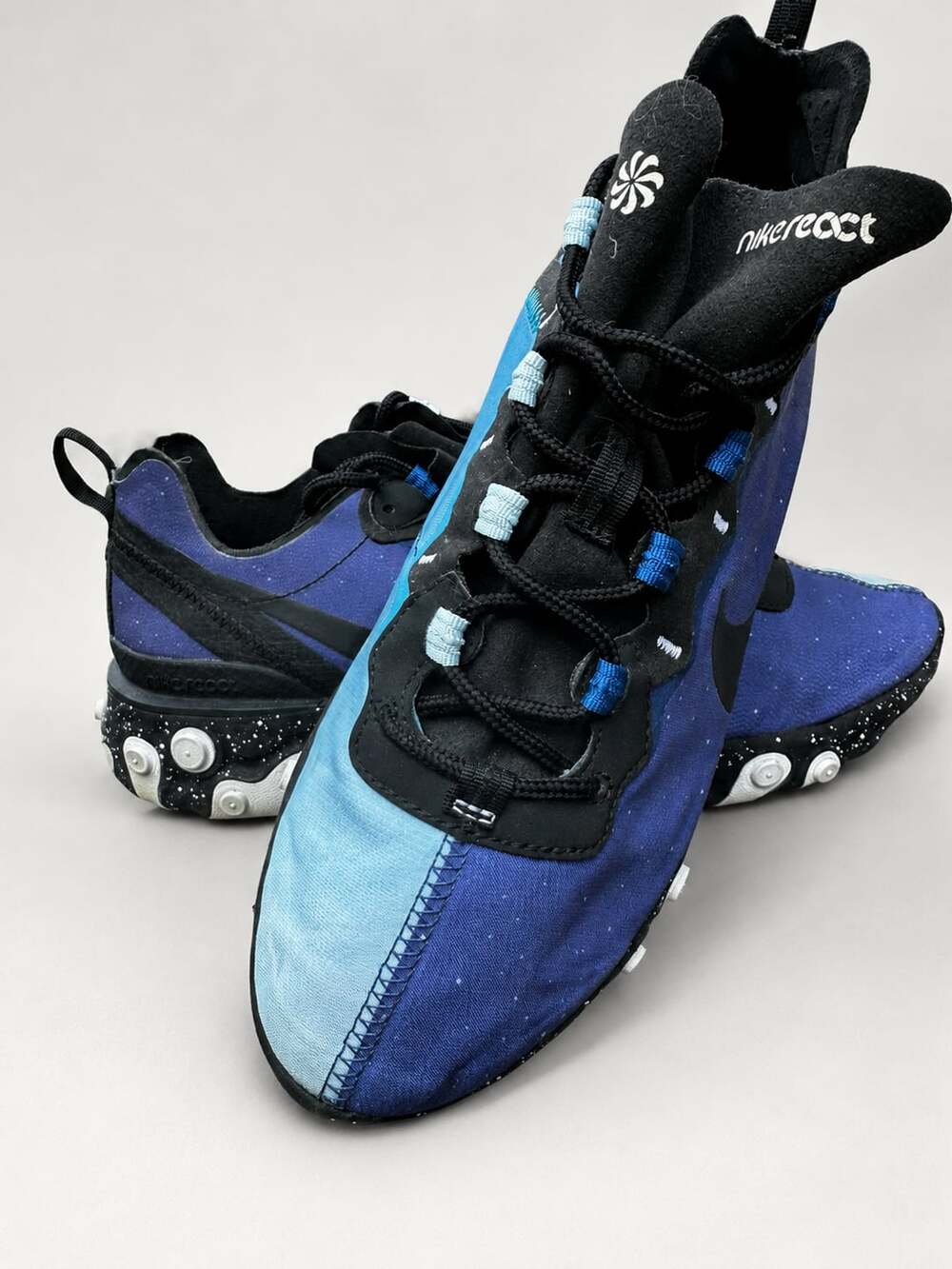 Nike React Element 55 Equinox Day Night Sneakers Blue Void/Black Men’s size 8